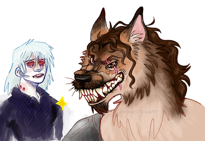 Monster AU for Raiden and Sam