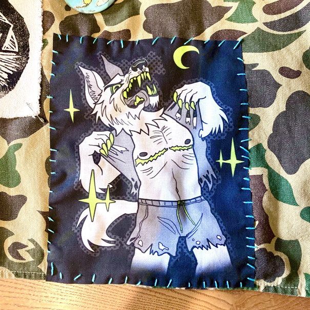 trans werewolf patch